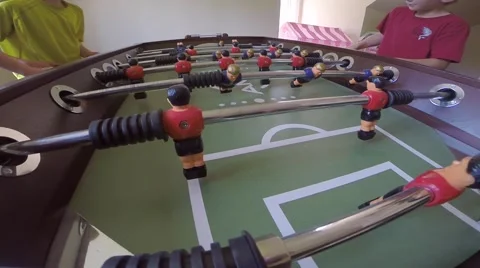 Close up of a foosball game Video stock 40967771