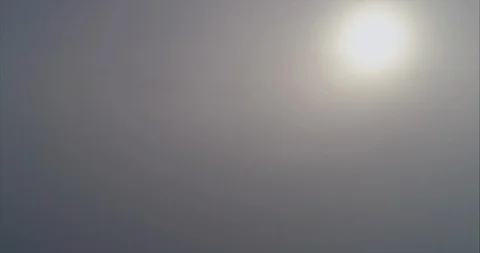 Close-up footage of clouds passing over high mountains covered with snow Stock Footage 119471157