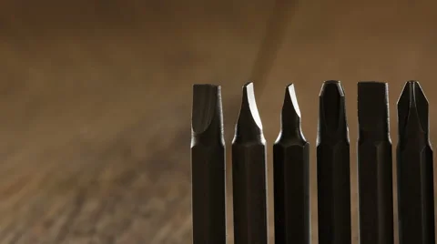 Close up  footage of drill pits standing in a row Stock Footage 57337348