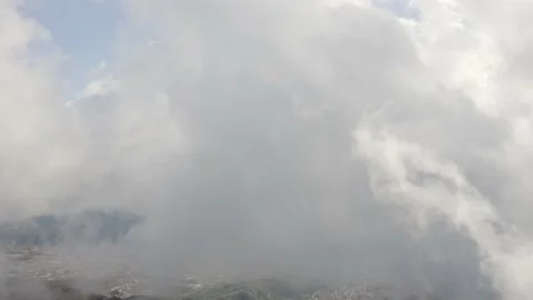 Close up footage inside the clouds. Stock Footage 142737937
