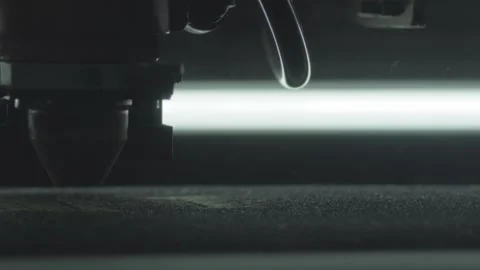 Close Up Footage Of A Laser Engraving Machine Stock Footage 147888832
