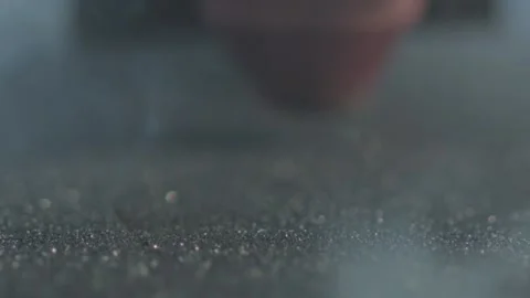 Close Up Footage Of A Laser Engraving Machine Stock Footage 147888911