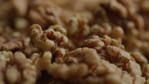Close Footage of Walnuts Stock Footage 208796335