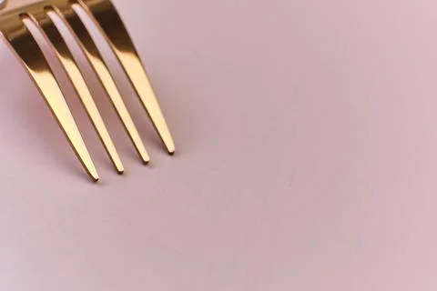 Close up of fork on white background with clipping path Stock Photos