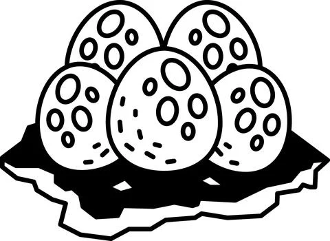 A close up of four round objects with a black background Illustrazione stock