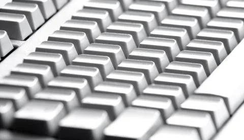 Close-up of four rows of buttons of computer keypad Stock Photos