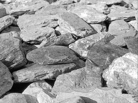 Close up of fractured rock surface with rough stone texture Stock Illustration