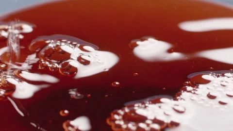 Close-up of fragrant black tea pouring tea Stock Footage 257985206
