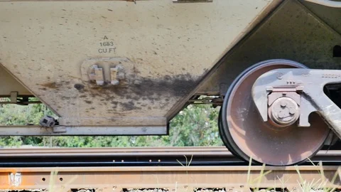 Close Up Freight Train Stock Footage 101549864