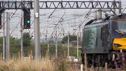 Close up of freight train with goods 4K Video stock 92587768