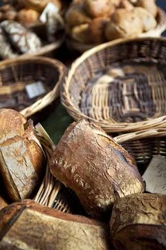 Close up of French bread Stock Photos