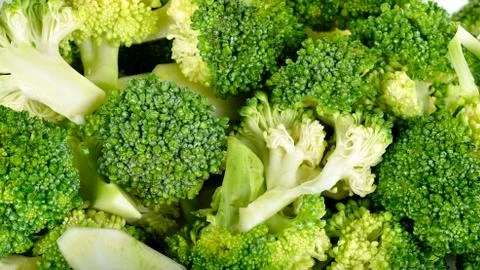 Close up fresh broccoli background texture Stock Photos