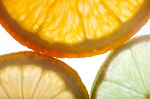 Close up of fresh citrus texture Stock Photos
