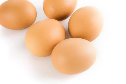 Close-up of fresh eggs Stock Photos
