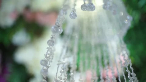 Close-up of Fresh Flower Arrangement for Elegant Wedding Decoration Stock Footage 342081772