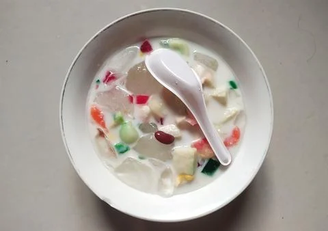Close up of fresh fruit ice Stock Photos