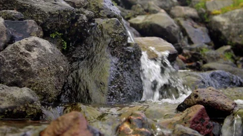 Close up fresh mountain stream Stock Footage 59508391