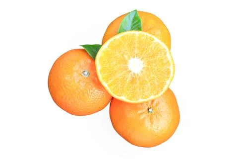 Close-up of fresh orange slices  Stock Photos