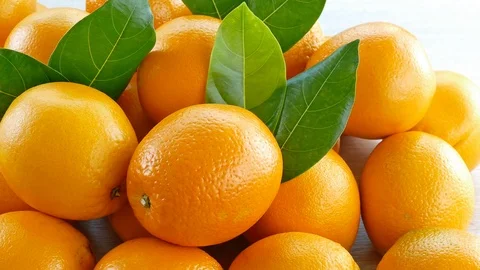 Close up of Fresh oranges Stock Footage 112076837