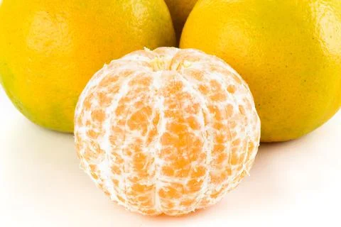 Close-up of fresh oranges Stock Photos