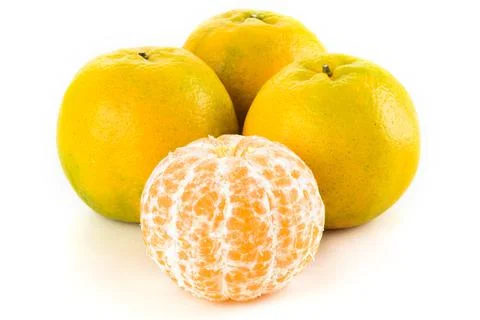 Close-up of fresh oranges Stock Photos