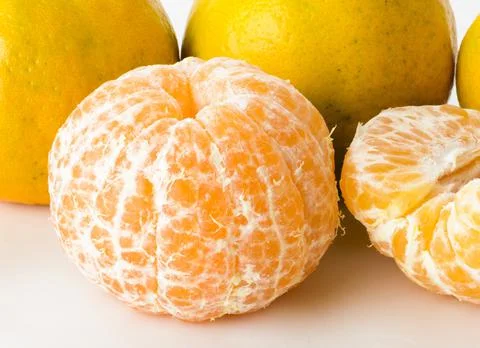 Close-up of fresh oranges Foto stock
