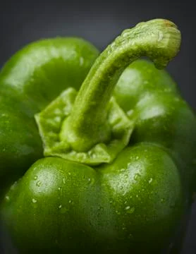Close up of a fresh pepper. Stock Photos
