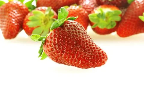 Close up of fresh strawberry Stock Photos
