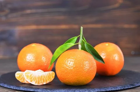 Close up of fresh tangerines Stock-Fotos