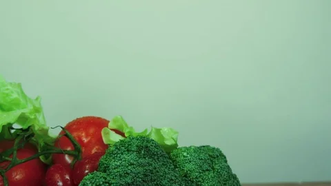 Close-up fresh vegetables. Video stock 83999684