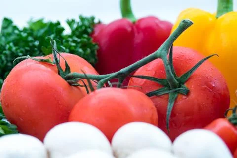 Close up on fresh vegetables Stock Photos