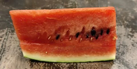 Close‑up of a fresh watermelon slice Foto stock
