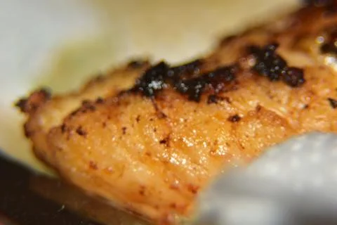 Close up of fried chicken breasts Stock Photos