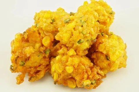Close up fried corn nugget Fotos Stock