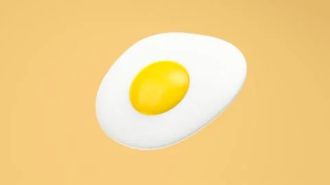 Close up fried egg Stock Illustration