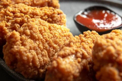Close up. Fried pakora or Pyaj Pakoda or as Crispy Kanda bhaji, Bhajji, bajji Stock Photos