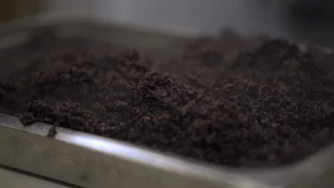 A Close up of fried quinoa Stock Footage 155457330