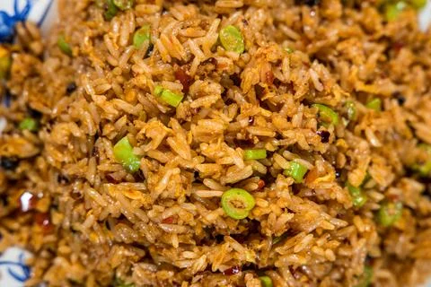 Close Up Of Fried Rice With Vegetables Stock Photos