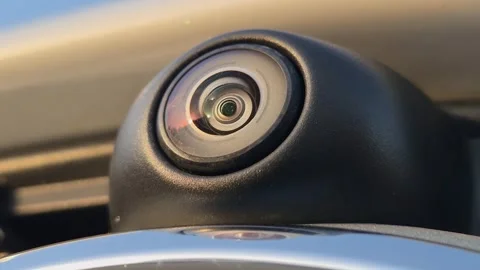 Close-up of the front camera on the car Stock-Footage 324121128