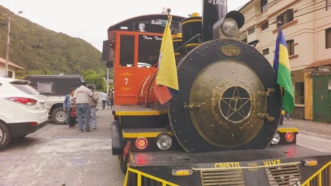 Close Up Of The Front Of A Custon Train Stock Footage 93166975