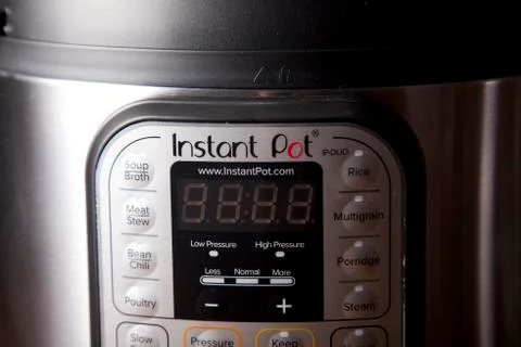 Close up of front of an Instant Pot Stock Photos