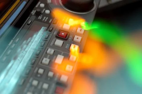 Close-up of the front panel of the digibeta recorder. Photos