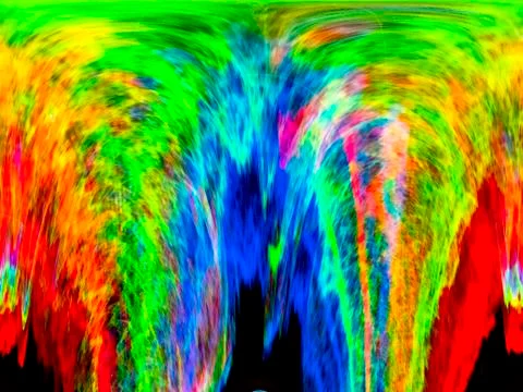 Close-up front view of video waveform monitor with separate colors Stock Illustration