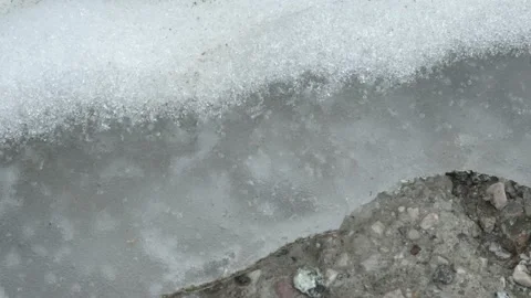Close up of a frozen ice Stock Footage 194838003