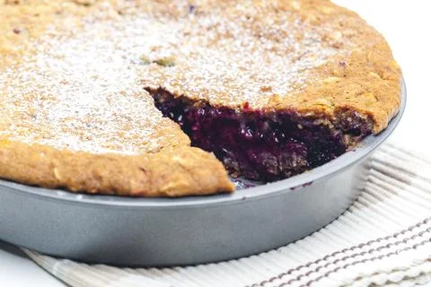 Close up of fruit cake in the form Foto stock