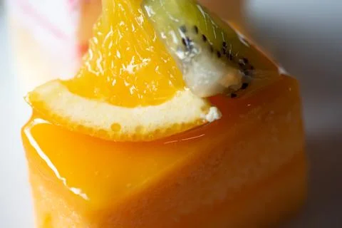 Close up fruit cake Stock Photos