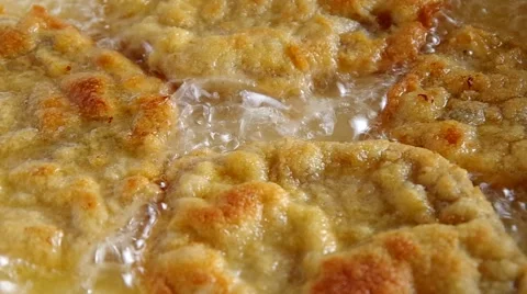 Close up of Frying pork meat Stock Footage 45543435