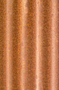 Close-up full frame shot of galvanized sheet. Rust on the surface. Stock Photos
