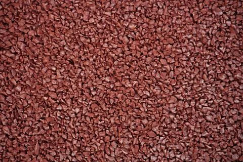 Close up Full Frame Shot in red runing track rubber texture Stock Photos