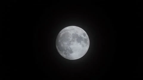 Close up of the full moon Stock Footage 150388330